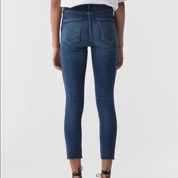 AGOLDE Sophie Mid-Rise Crop Jeans - Picture 1 of 9